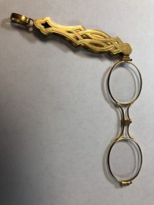19th Century Gold Lorgnette Opera Glasses